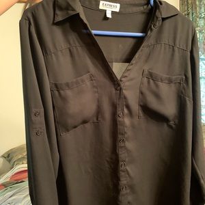 Express Black Portofino Shirt.